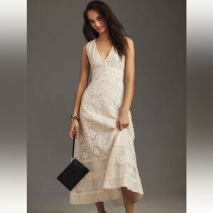 Verb by Pallavi Singhee Sleeveless V-Neck Lace Maxi Dress
